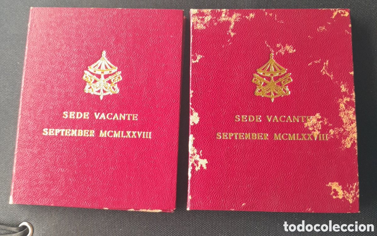 Monedas antiguas de Europa: Vaticano 1978 Sede Vacante Septiembre Lote 2 Carteras Oficiales 500 Liras moneda Plata