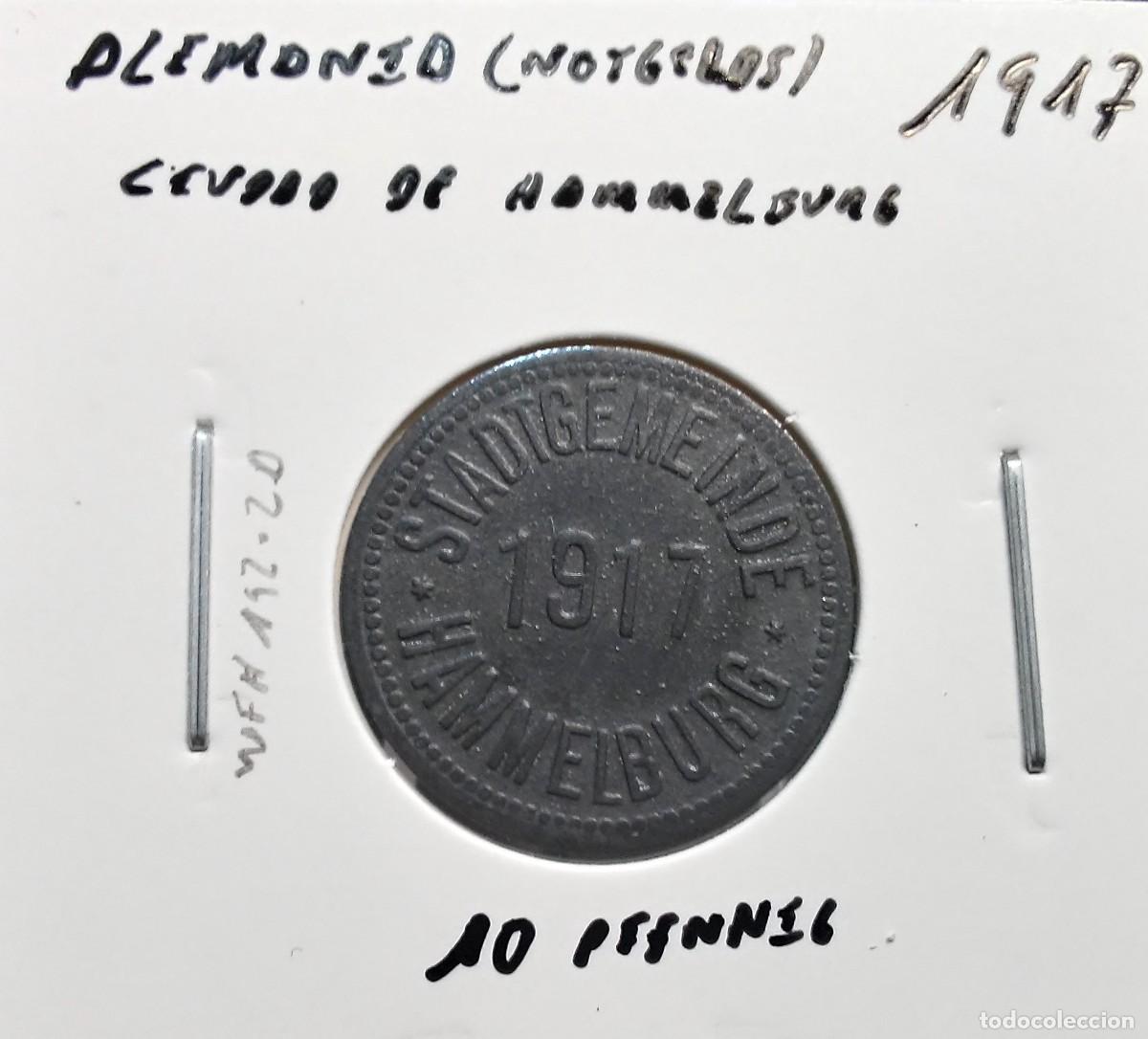 Monedas antiguas de Europa: ALEMANIA (NOTGELDS) CIUDAD DE HAMMELBURG 10 PENIQUES / PFENNIG 1917 WF#192.2A MBC.