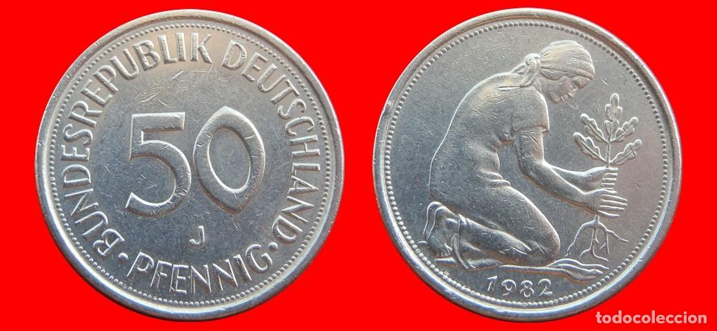 Monedas antiguas de Europa: 50 PFENNIG 1982-J BRD ALEMANIA-154748