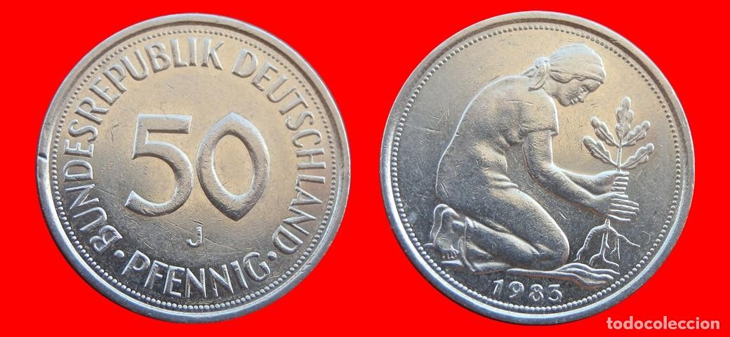 Monedas antiguas de Europa: 50 PFENNIG 1983-J BRD ALEMANIA-154750