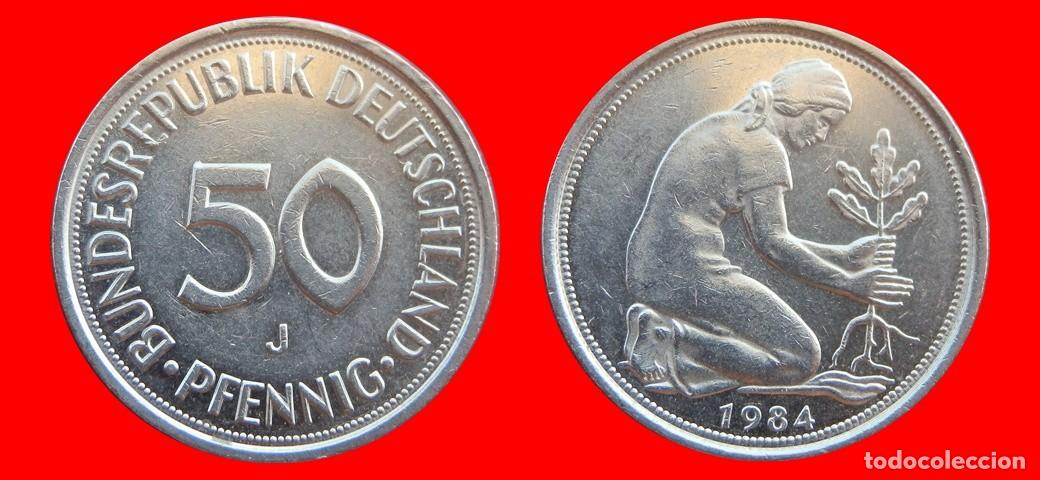 Monedas antiguas de Europa: 50 PFENNIG 1984-J BRD ALEMANIA-154752