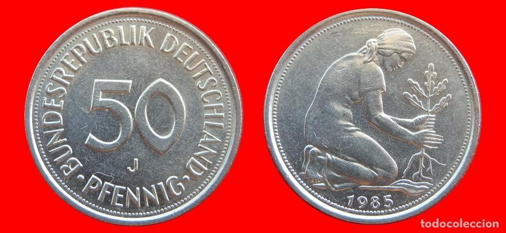 Monedas antiguas de Europa: 50 PFENNIG 1985-J BRD ALEMANIA-154756