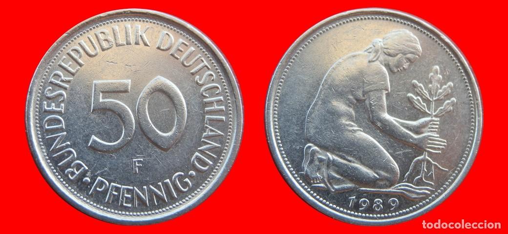 Monedas antiguas de Europa: 50 PFENNIG 1989-F BRD ALEMANIA-154762