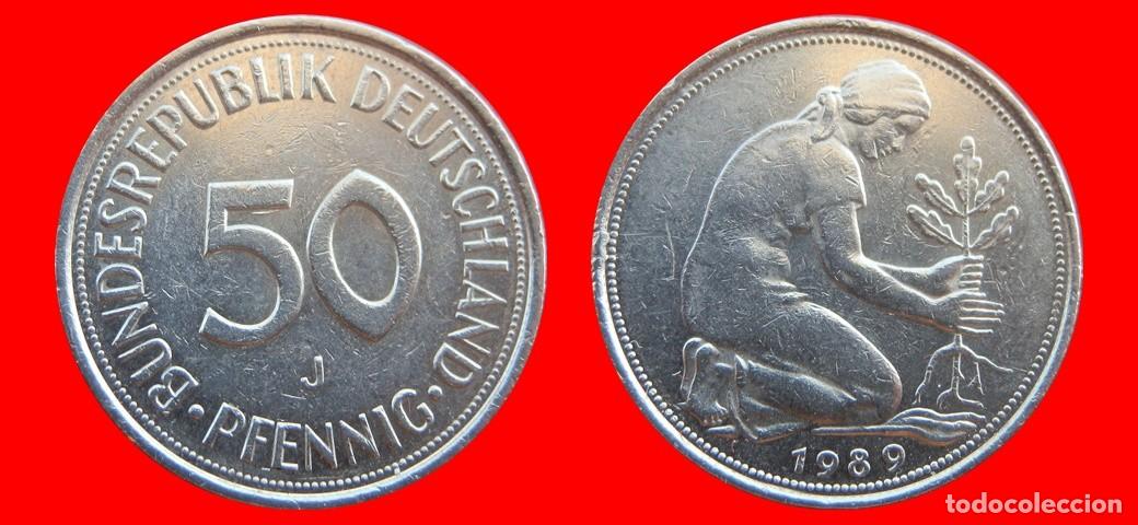 Monedas antiguas de Europa: 50 PFENNIG 1989-J BRD ALEMANIA-154764