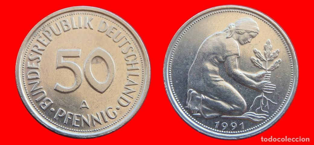 Monedas antiguas de Europa: 50 PFENNIG 1991-A BRD ALEMANIA-154770