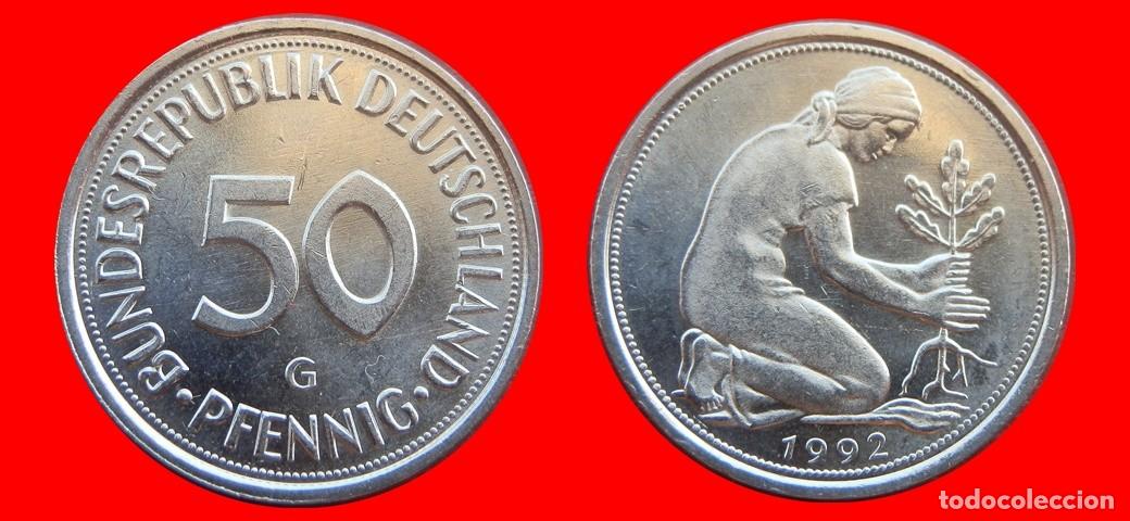 Monedas antiguas de Europa: 50 PFENNIG 1992-G BRD ALEMANIA-154772