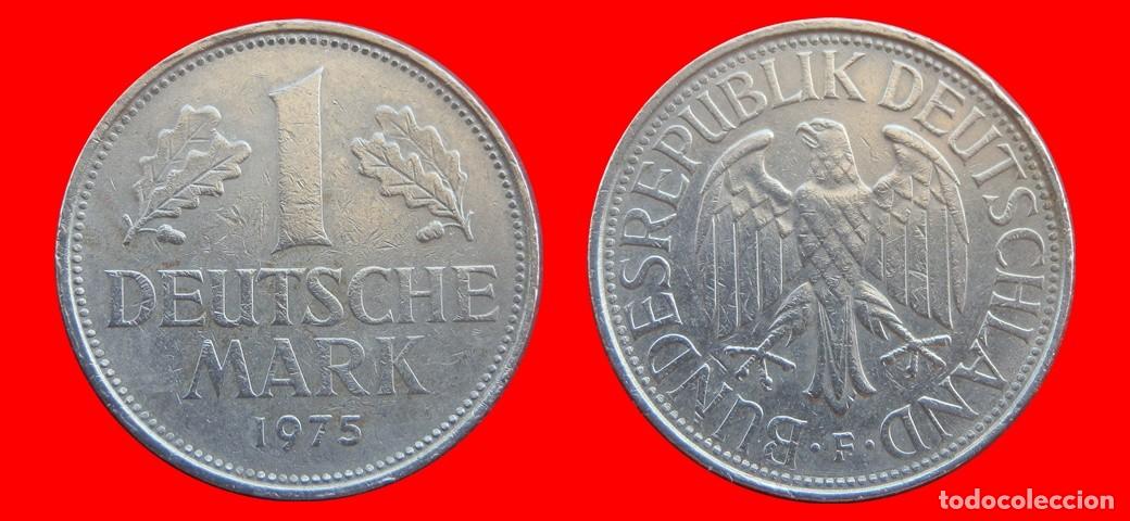 Monedas antiguas de Europa: 1 MARCO 1975-F BRD ALEMANIA-154778