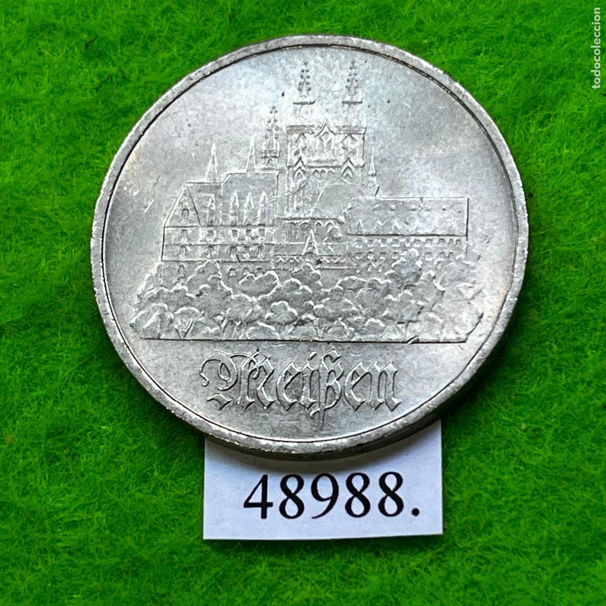 Monedas antiguas de Europa: ALEMANIA COMUNISTA RDA ; DDR 5 marcos 1972 A Meissen