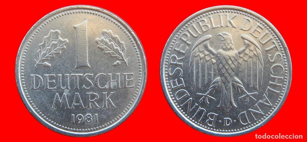 Monedas antiguas de Europa: 1 MARCO 1981-D BRD ALEMANIA-154783