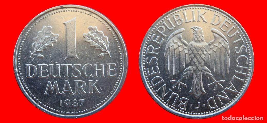 Monedas antiguas de Europa: 1 MARCO 1987-J BRD ALEMANIA-154791