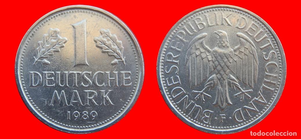 Monedas antiguas de Europa: 1 MARCO 1989-F BRD ALEMANIA-154793