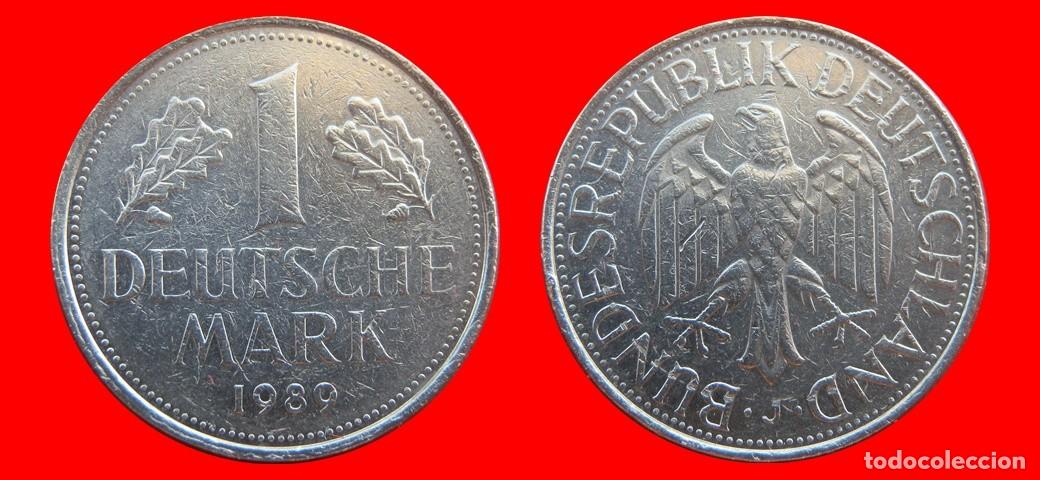 Monedas antiguas de Europa: 1 MARCO 1989-J BRD ALEMANIA-154794