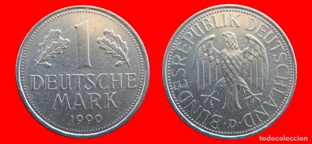 Monedas antiguas de Europa: 1 MARCO 1990-D BRD ALEMANIA-154795