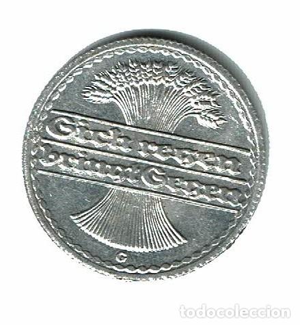 Monedas antiguas de Europa: ALEMANIA MONEDA 50 PFENNIG 1921 G - DETALLES BIEN DEFINIDOS
