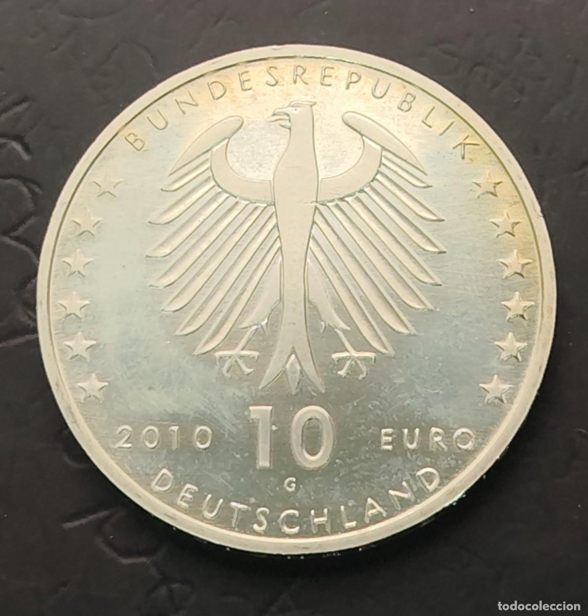 Old Coins of Europe: ALEMANIA A&Ntilde;O 2010 , 10 EUROS PLATA (925) &rdquo; 100 ANIVERSARIO KONRAD ZUJE &rdquo;