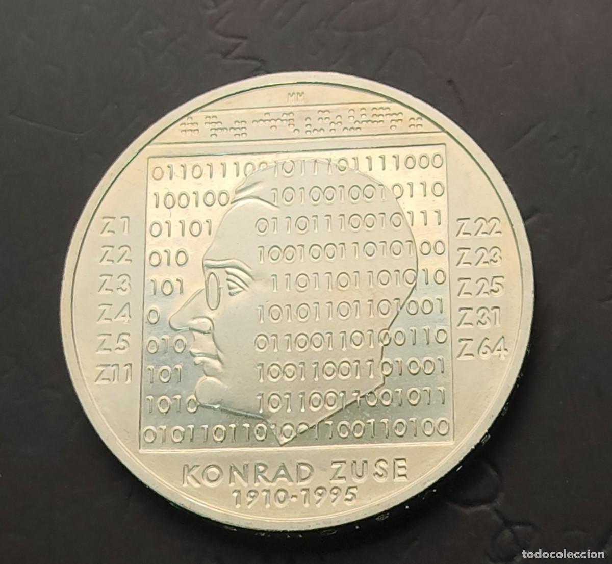 Monnaies anciennes de Europe: ALEMANIA A&Ntilde;O 2010.- 10 EUROS PLATA (925) &rdquo; 100 ANIVERSARIO KONRAD ZUJE &rdquo;. PESO 18 GR