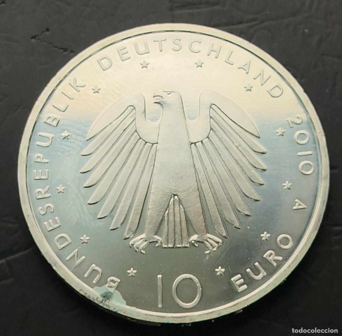 Monedas antiguas de Europa: ALEMANIA A&Ntilde;O 2010 , 10 EUROS PLATA (925) &rdquo; 20 A&Ntilde;OS DE LA UNIFICACI&Oacute;N &rdquo;