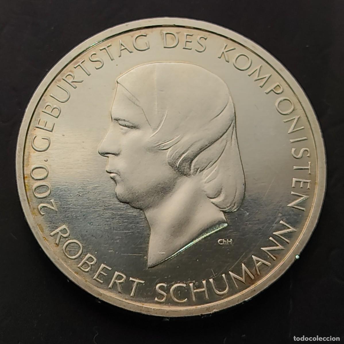 Monedas antiguas de Europa: ALEMANIA A&Ntilde;O 2010 10 EUROS PLATA (925) BICENTENARIO NACIMIENTO ROBERT SHUMANNI