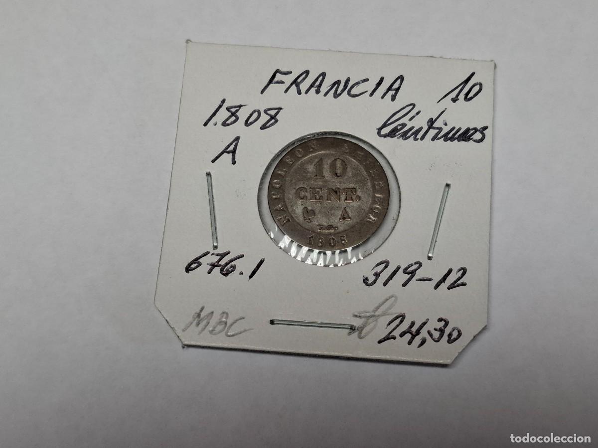 Monedas antiguas de Europa: 10 CENTIMOS de 1808 A KM 676.1 FRANCIA en MBC