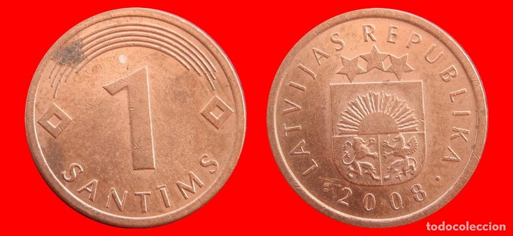 Monedas antiguas de Europa: 1 SANTIMS 2008 LETONIA-154799