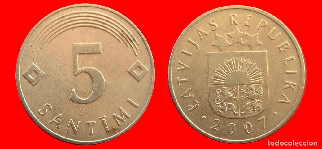 Monedas antiguas de Europa: 5 SANTIMI 2007 LETONIA-154802
