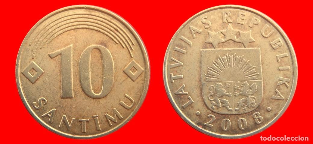 Monedas antiguas de Europa: 10 SANTIMI 2008 LETONIA-154803