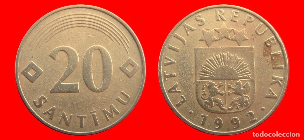 Monedas antiguas de Europa: 20 SANTIMI 1992 LETONIA-154804