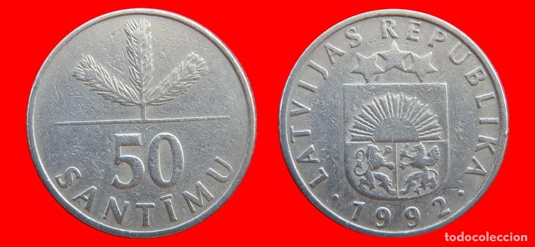 Monedas antiguas de Europa: 50 SANTIMI 1992 LETONIA-154805