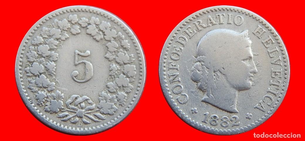 Monedas antiguas de Europa: 5 RAPPEN 1882 SUIZA-154806