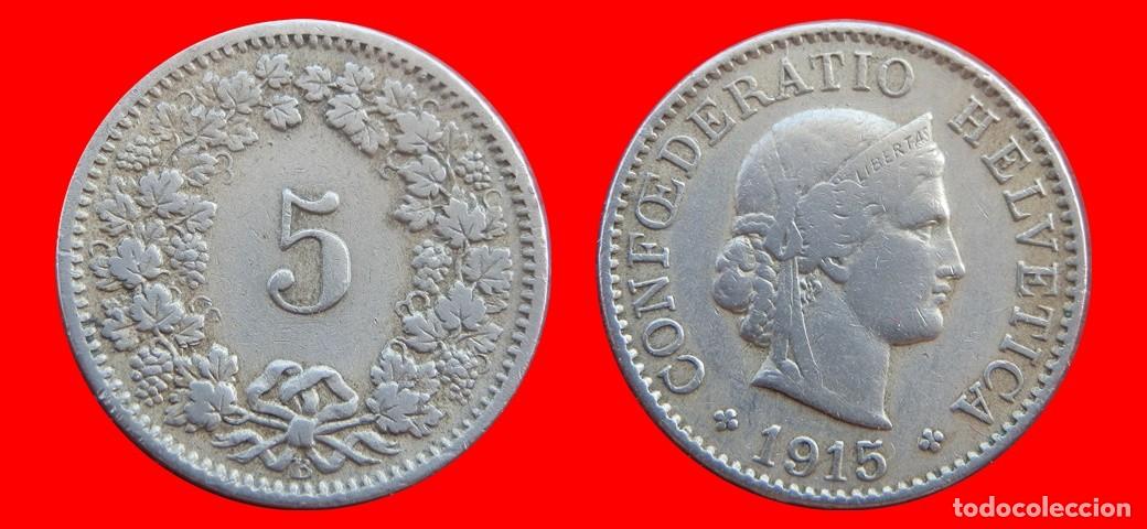 Monete antiche di Europa: 5 RAPPEN 1915 SUIZA-154807