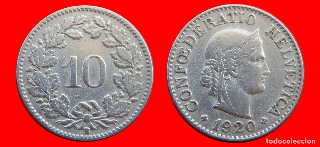 Monedas antiguas de Europa: 10 RAPPEN 1920 SUIZA-154810