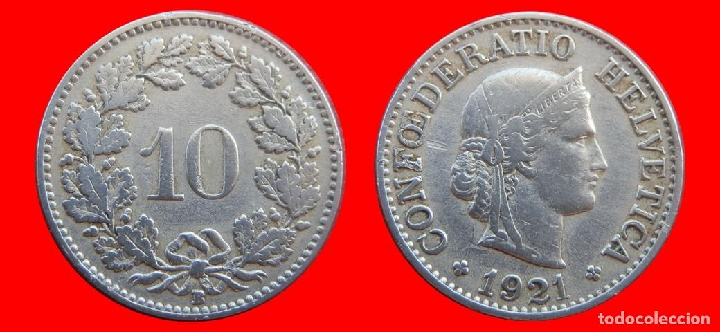 Monedas antiguas de Europa: 10 RAPPEN 1921 SUIZA-154811