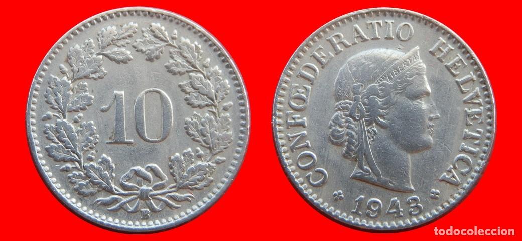 Monedas antiguas de Europa: 10 RAPPEN 1943 SUIZA-154814