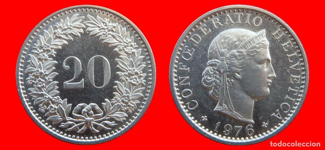 Monedas antiguas de Europa: 20 RAPPEN 1976 SUIZA-154819