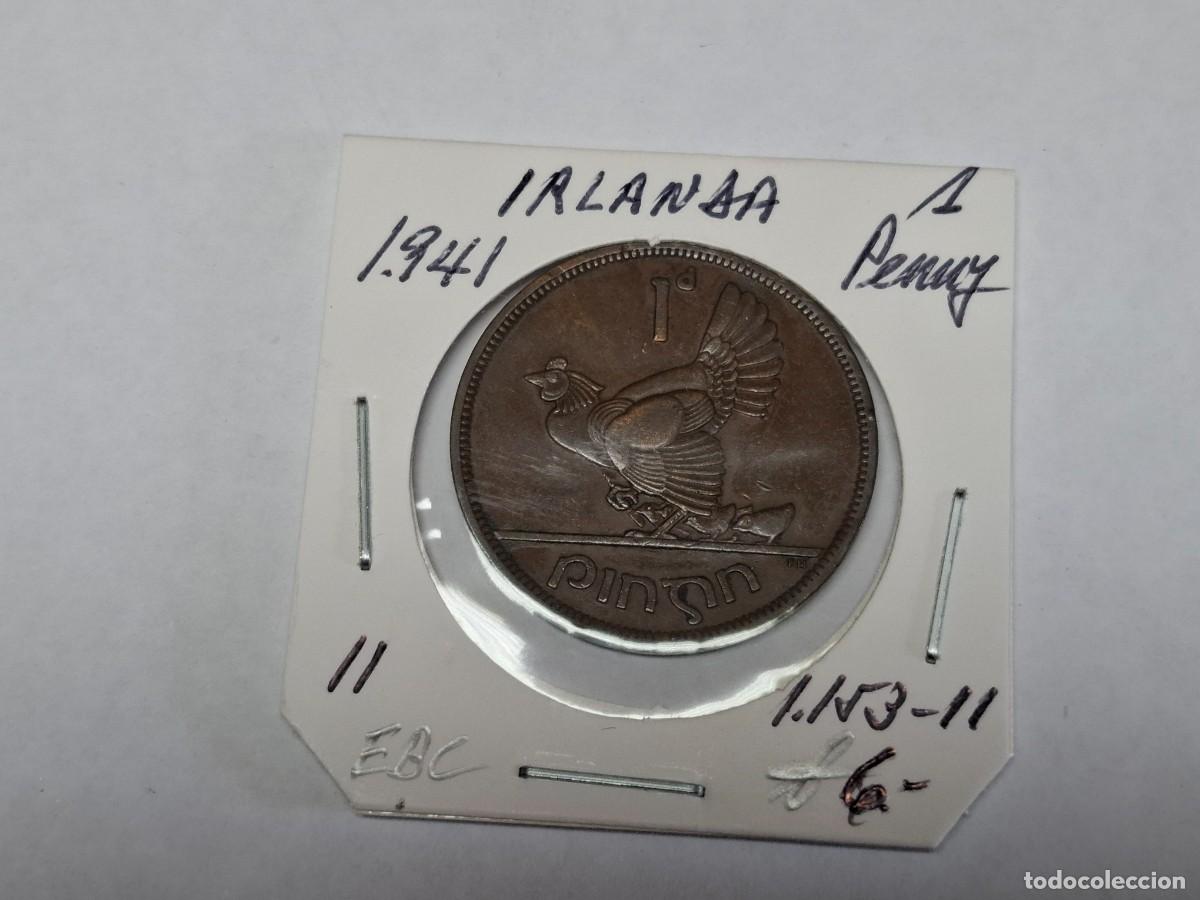 Monedas antiguas de Europa: 1 PENNY de 1941 KM 11 IRLANDA en EBC