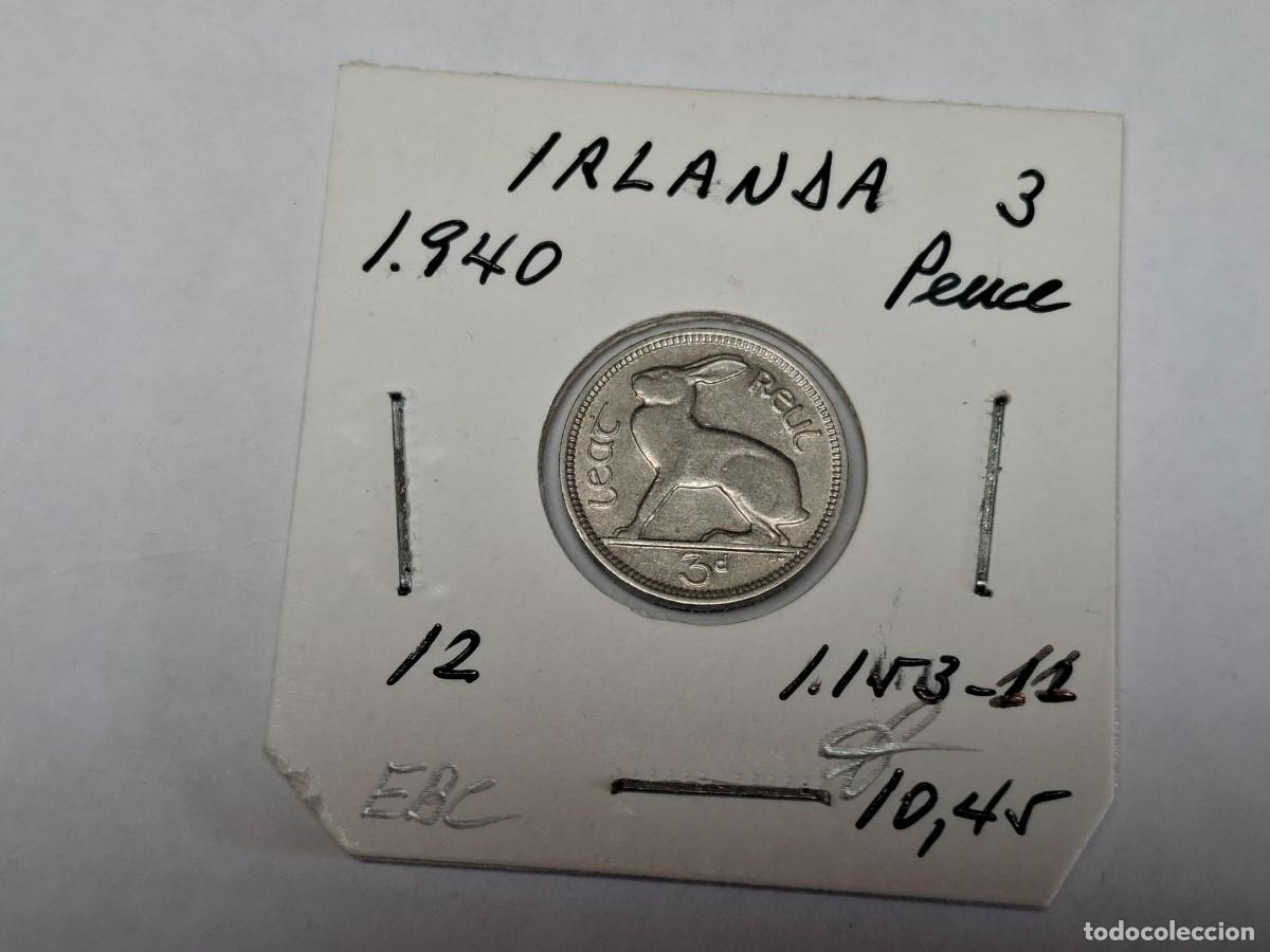 Monedas antiguas de Europa: 3 PENCE de 1940 KM 12 IRLANDA en EBC