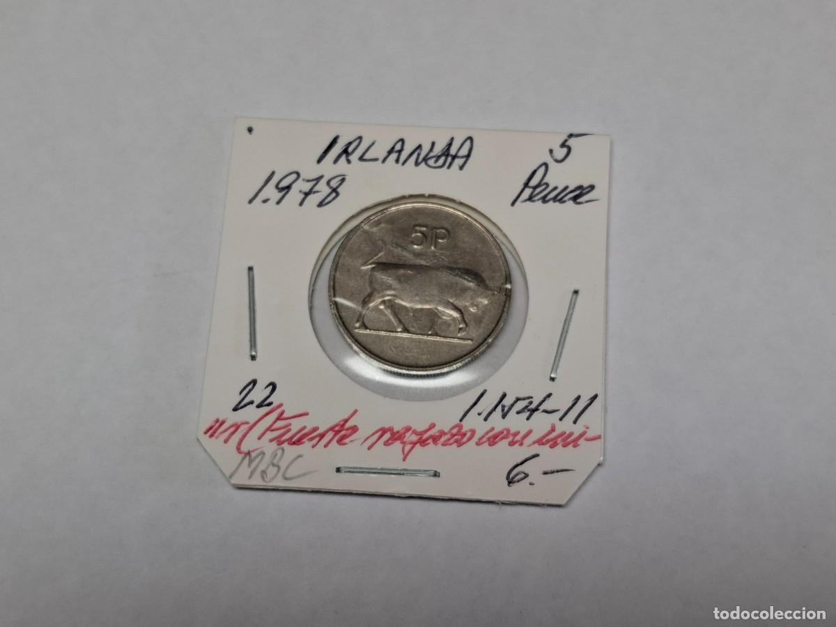 Monedas antiguas de Europa: 5 PENCE de 1978 KM 22 IRLANDA en MBC