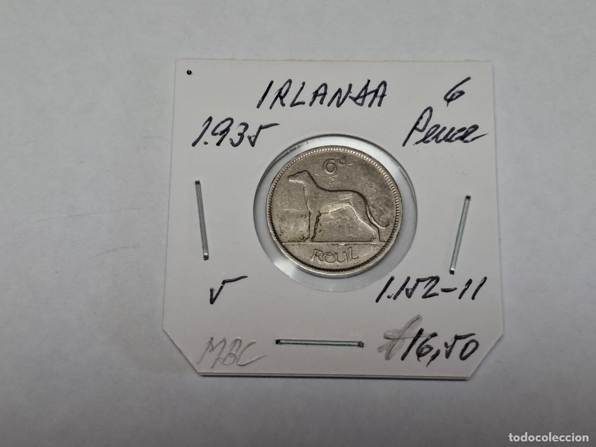 Monedas antiguas de Europa: 6 PENCE de 1935 KM 5 IRLANDA en MBC
