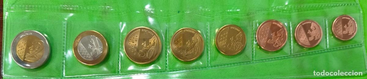 Monedas antiguas de Europa: VATICANO. A&Ntilde;O 2001. SERIE DE 8 MONEDAS EUROS SPECIMEN &rdquo;FANTASIA&rdquo;