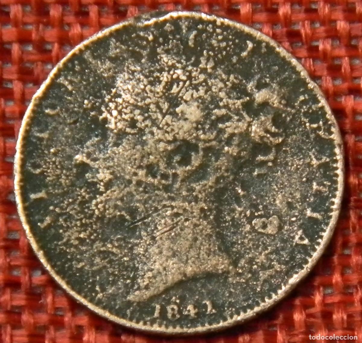 Monedas antiguas de Europa: Reino Unido - United Kingdom - A&ntilde;o 1842 - 1 Farthing - Reina Victoria