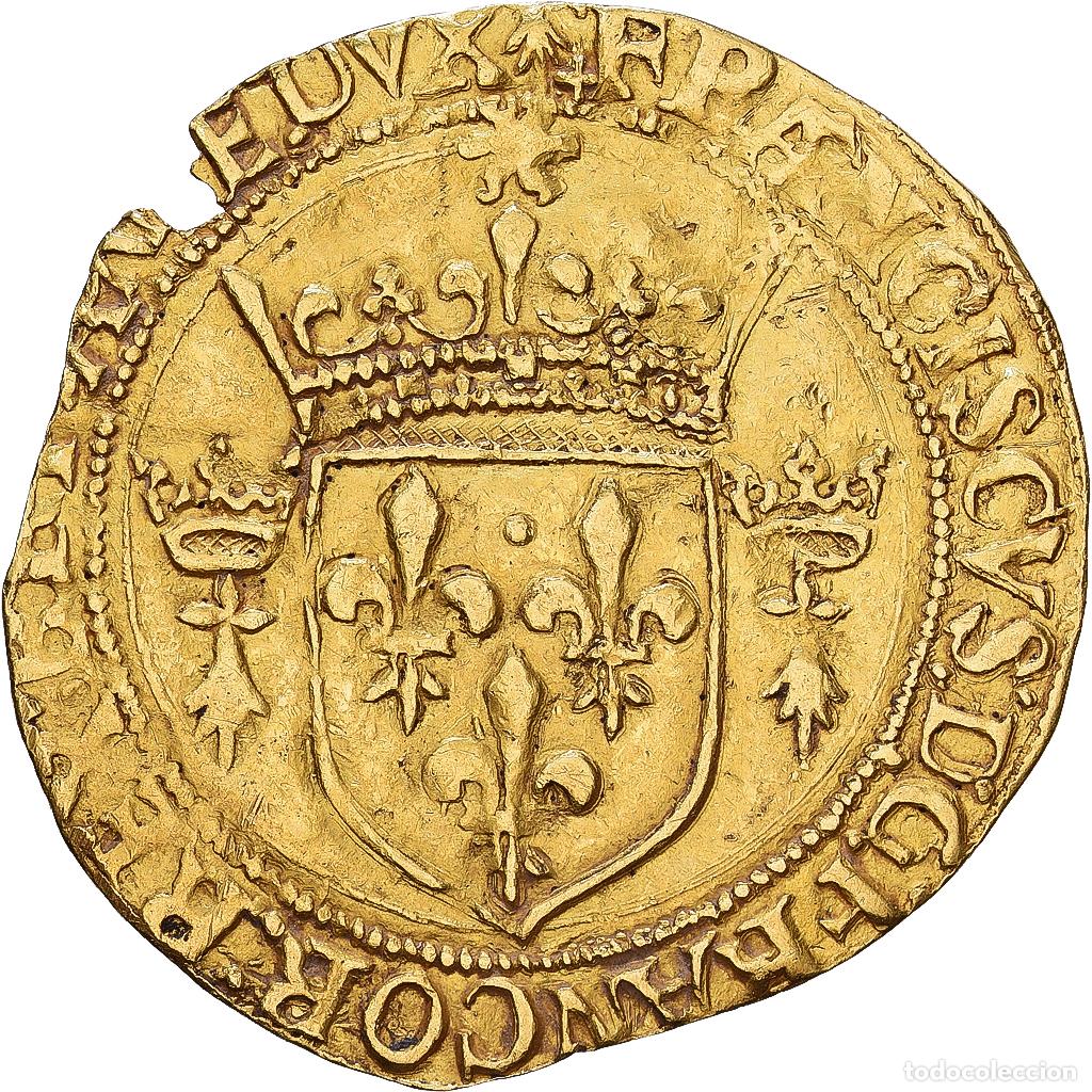 Alte M&uuml;nzen aus Europa: [#1546388] Francia, Fran&ccedil;ois Ier, &Eacute;cu d'or au soleil de Bretagne, 1515-1547, Rennes, Oro