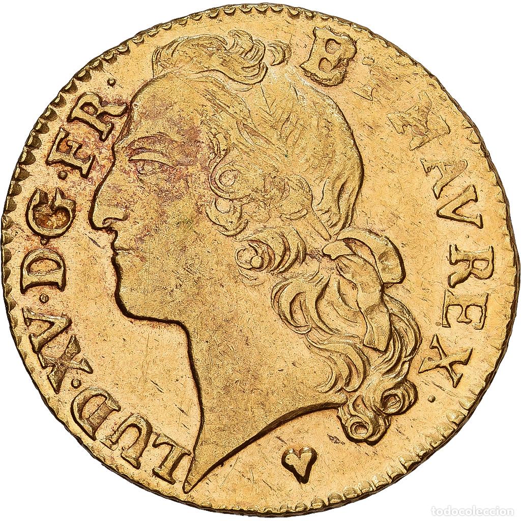 Alte M&uuml;nzen aus Europa: [#1546371] Francia, Louis XV, louis d'or au bandeau, 1761, Strasbourg, Oro, MBC+