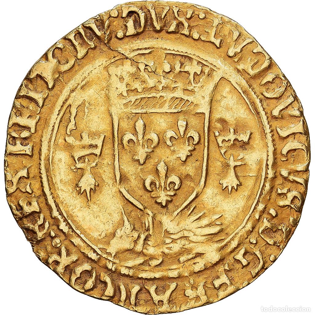 Monedas antiguas de Europa: [#1546385] Francia, Louis XII, Ecu d'or aux Porcs-Epics, 1498-1515, Rennes, Oro, BC+