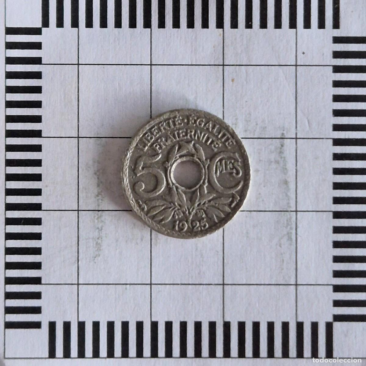 Monedas antiguas de Europa: 5 C&Eacute;NTIMOS, FRANCIA. 1925. (KM#875).