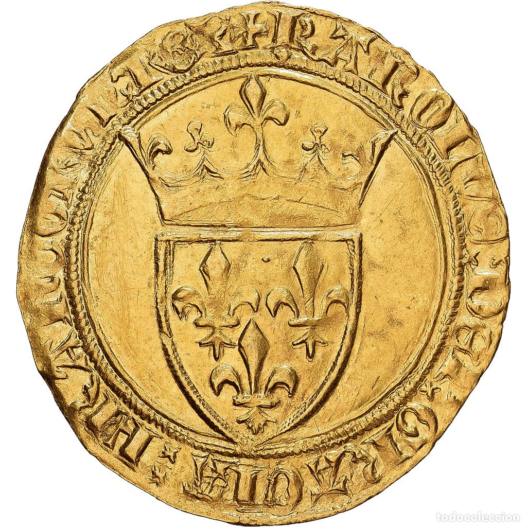 Monedas antiguas de Europa: [#1546507] Francia, Charles VII, Ecu d'or, 1422-1461, Cremieu, Oro, EBC, Duplessy:453