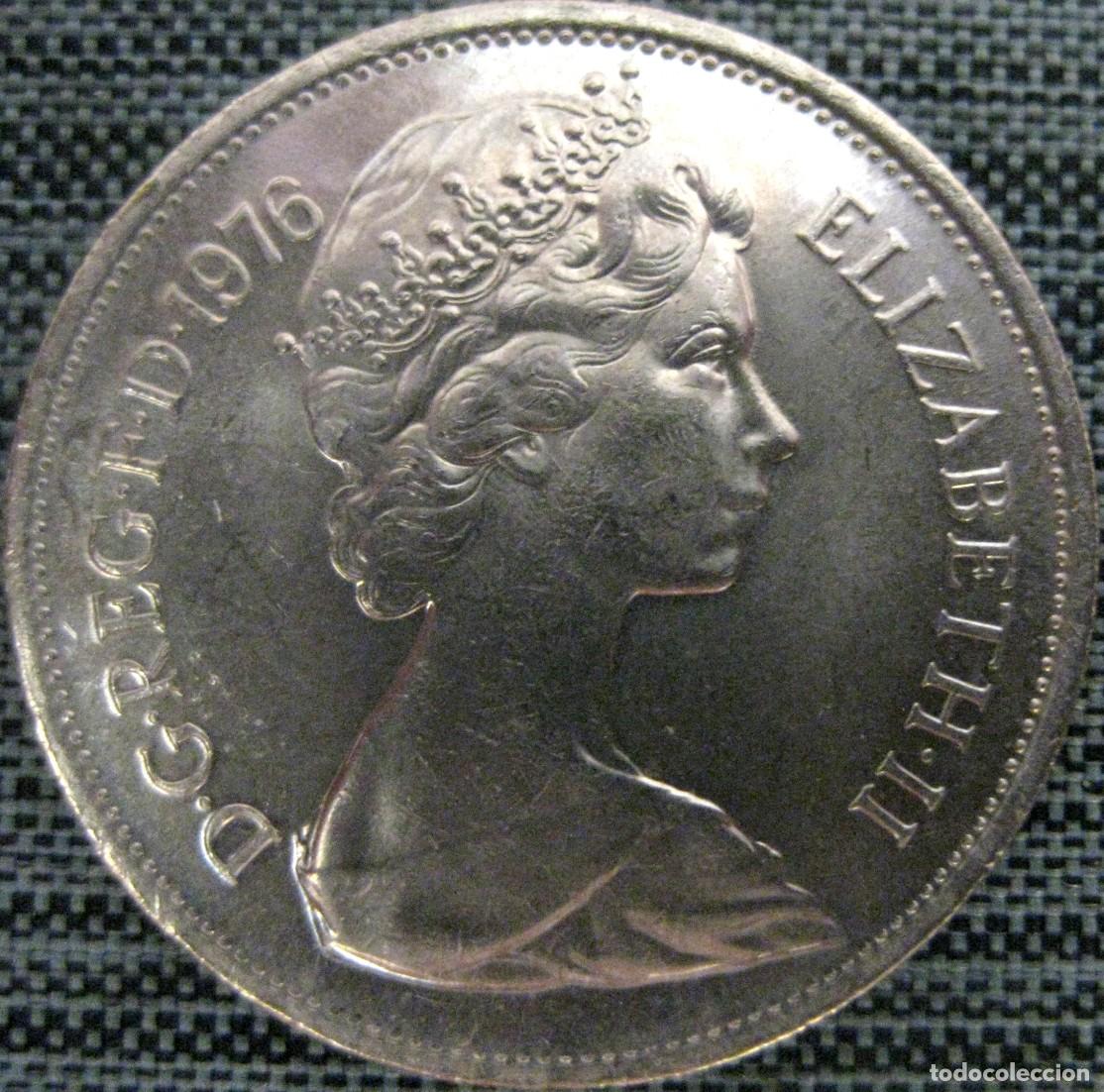 Monedas antiguas de Europa: Reino Unido, 10 peniques 1976 &rdquo;Isabel II - 1968/1981&rdquo; KM#912. Casi Sin Circular, fotos.