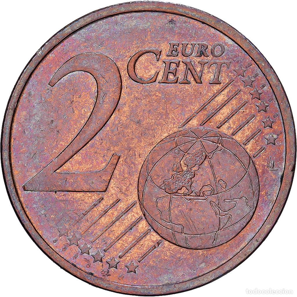 Monedas antiguas de Europa: [#1546493] Zone euro, 2 Centimes, error double reverse side, Cobre chapado en acero, EBC