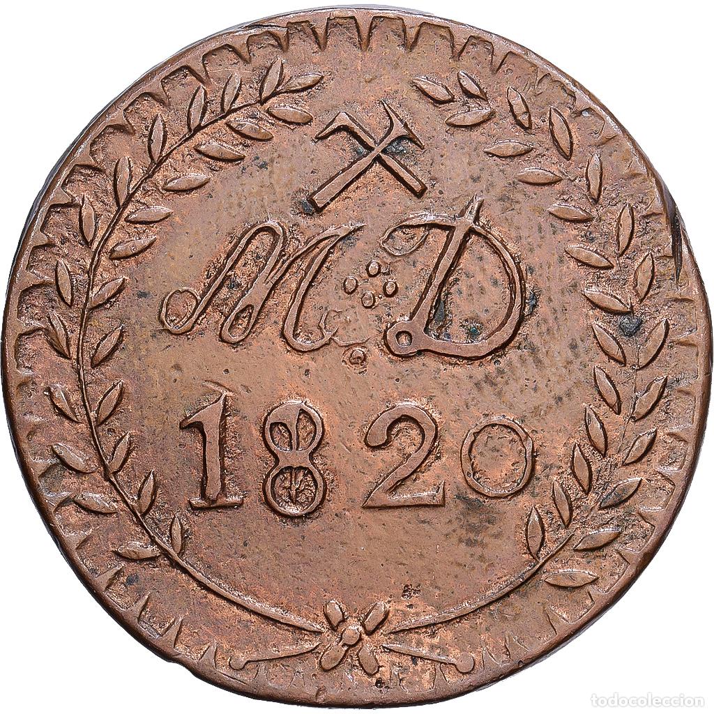 Monedas antiguas de Europa: [#1552164] Francia, Louis XVIII, 30 Sous, Mines d'Aniche, 1820, Cobre, EBC, Mazard:779
