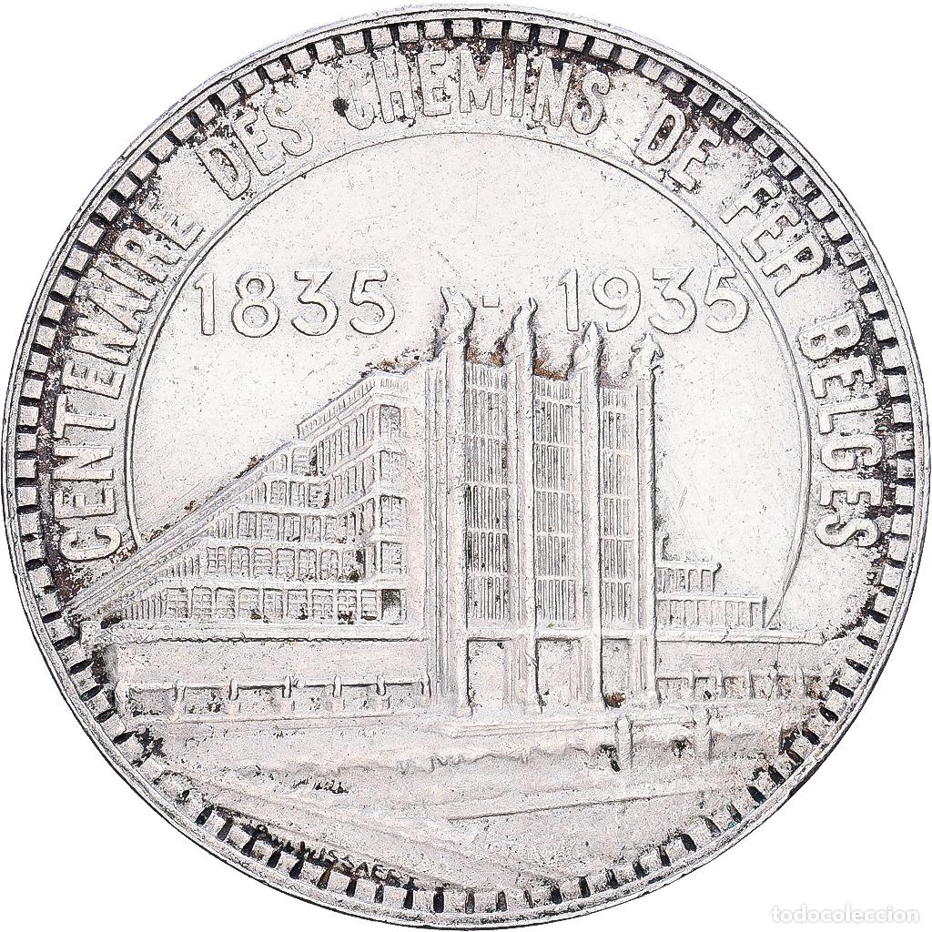 Monedas antiguas de Europa: [#1252339] B&eacute;lgica, 50 Francs, Exposition Universelle, 100 ans des chemins de fer belges
