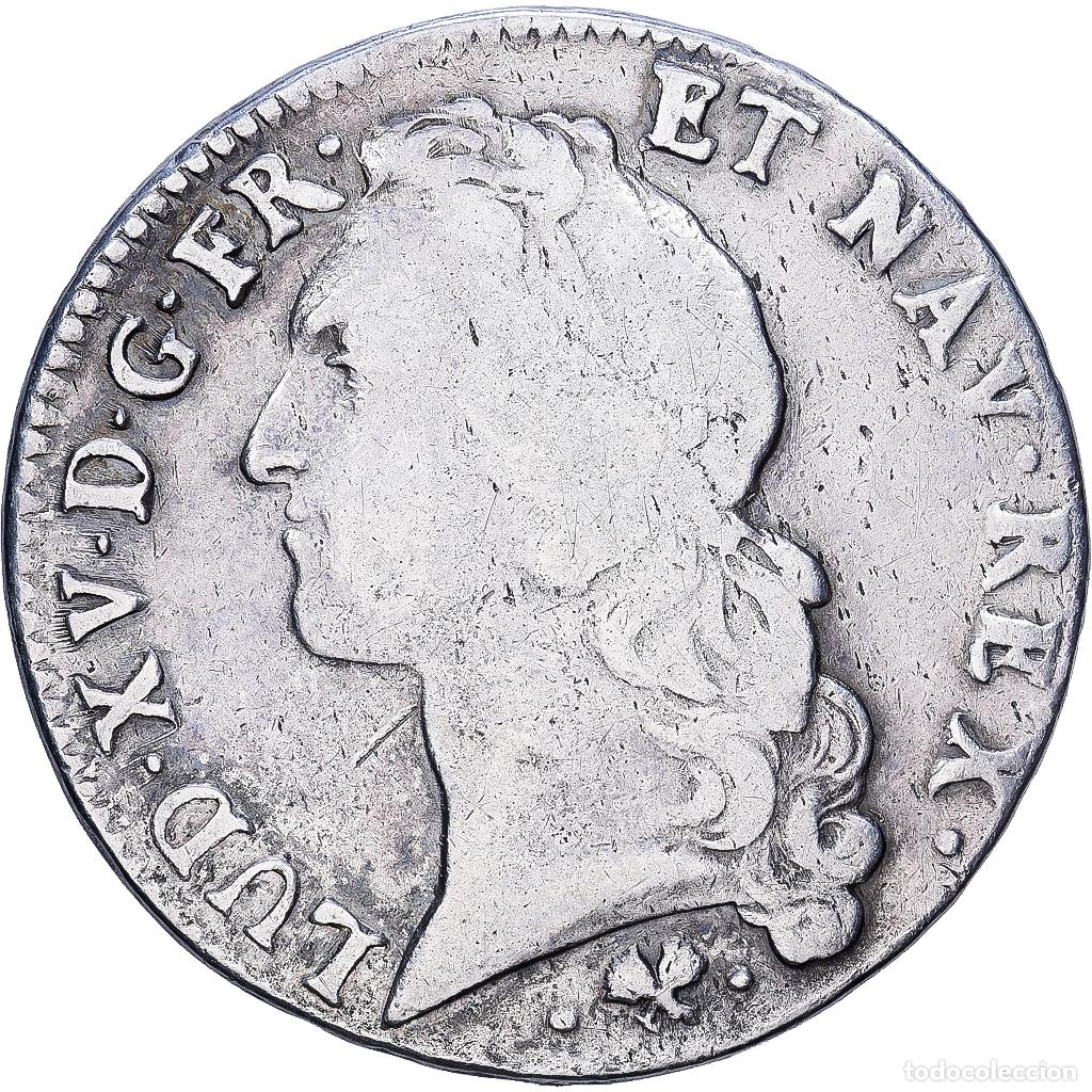 Monedas antiguas de Europa: [#1540181] Francia, Louis XV, Ecu, &Eacute;cu au bandeau, 1764, Bayonne, Plata, BC+, KM:512.12